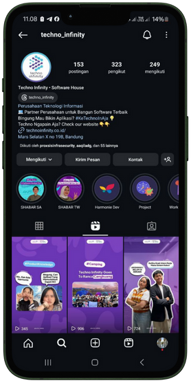 Pembuatan Konten Instagram
